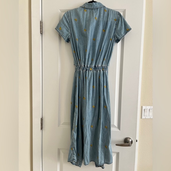 JUICY by Juicy Couture, size S, Chambray Dress with Banana Print - Picture 3 of 5